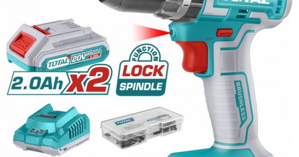شنيور 20فولت 2/1″ 2بطارية 4امبير 500نيوتن توتال _ TIWLI2050